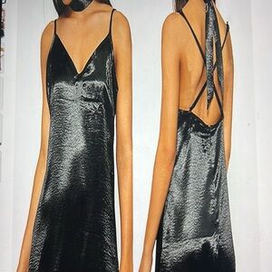 NWT Reverse Fashion Satin Slip Dress